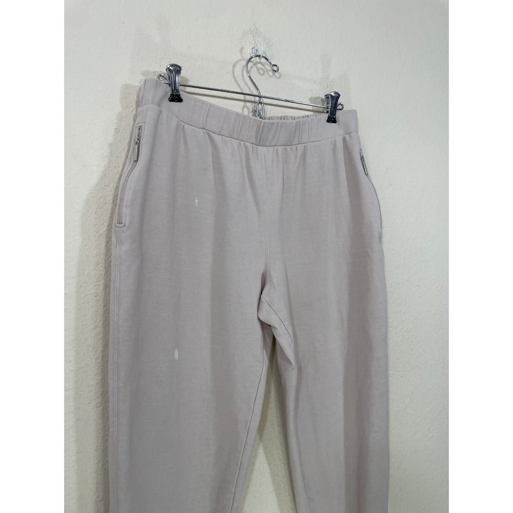 Max Mara Leisure Pants Size M? Blush Pink Soft Comfy Lounge Elastic Waist STAIN! - Picture 7 of 7